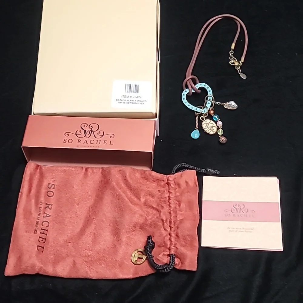 Longaberger So Rachel Tack‎ Heart Pendant Necklace  - NIB